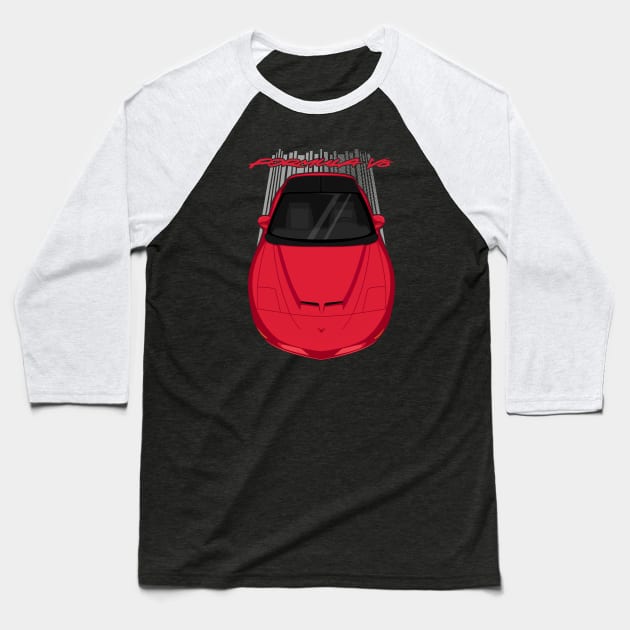 Pontiac Firebird Formula 4thgen 1993-1997 - Red Baseball T-Shirt by V8social
